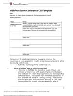 NURSING FPX6030 MSN Practicum Conference Call Template