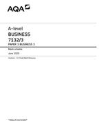 A-level BUSINESS 7132/3 PAPER 3 BUSINESS 3 Mark scheme June 2020 Version: 1.0 Final Mark Scheme