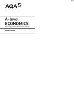 A-level ECONOMICS Paper 3 Specimen Assessment Material Mark scheme