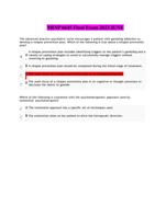 NRNP 6645 Final Exam 2023 JUNE (Questions And Answers) 100% - Correct