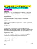 RN VATI Adult Medical Surgical LATEST(2023) QUESTIONS AND ANSWERSGRADED A