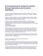 PN comprehensive predictor practiceB Exam Questions and Answers2022/2023