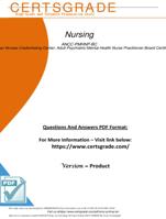 ANCC-PMHNP-BC Questions And Answers PDF -Latest Version: 6.0