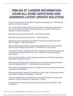 PMK-EE E7 CAREER INFORMATION EXAM ALL DONE QUESTIONS AND ANSWERS LATEST UPDATE SOLUTION