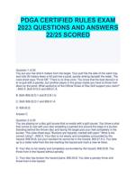 PDGA CERTIFIED RULES EXAM 2023 QUESTIONS AND ANSWERS 22/25 SCORED