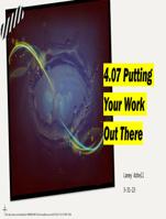 4.07 Putting Your Work Out There pdf