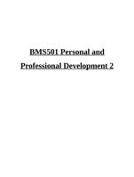 BMS501 Personal and Professional Development 2