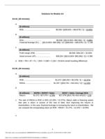 ACC644 Modules 4-6 Questions and Solutions