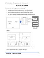 TUTORIALS in Microprocessor and Mircocontrollers