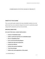 EMBEDED SYSTEM DESIGN LECTURES