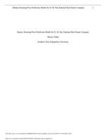 MAT 240 Project One Median Housing Price Prediction Model for D. M. Pan National Real Estate Company1Report: Housing Pri