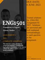 ENG 1501 Assignment 2 2023 document pdf