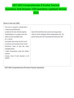 EXIT HESI Comprehensive B Evolve Practice Questions And Answers 100 Questions Updated Version  2023