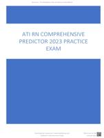 ATI RN COMPREHENSIVE PREDICTOR 2023 PRACTICE EXAM LATEST UPDATE