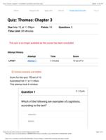 Quiz: Thomas: Chapter 3 COUC699 Counseling Internship (A41)