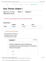 Quiz: Thomas: Chapter 1 COUC699 Counseling Internship (A41)