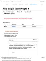 Quiz: Jungers & Scott: Chapter 4 COUC699 Counseling Internship (A41)