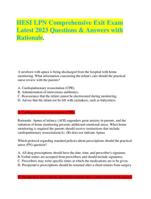 2023 HESI PN EXIT EXAM V3 110 QUESTIONS AND ANSWER(S)