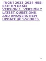 2023 HESI EXIT RN EXAM V1.V2,V3,V4,V5,V6,V7 Latest Volumes