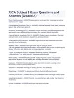 RICA Subtest 2 Exam Questions and Answers (Graded A)