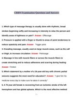 CRRN Examination Questions and Answers