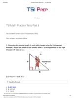 TSI Math Practice Tests Part 1  - TSI Test Prep