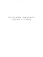 2023 HESI BIOLOGY AND ANATOMY COMPLETE STUDY GUIDE