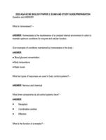 2022 AQA GCSE BIOLOGY PAPER 2: EXAM AND STUDY GUIDE/PREPARATION