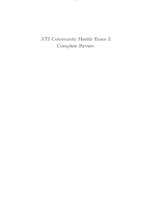 ATI Community Health Exam 2 Complete Review