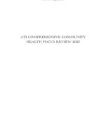 ATI COMPREHENSIVE COMMUNITY HEALTH FOCUS REVIEW 2023