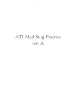 ATI Medical Surgical Practice test A