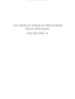 ATI MEDICAL SURGICAL PROCTORED EXAM TEST BANK N/B: GRADED A+