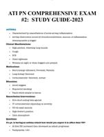 ATI PN COMPREHENSIVE EXAM #2: STUDYGUIDE-2023