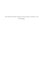 ATI TEAS 6 Exam Science Study Guide Anatomy and Physiology