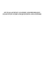 ATI TEAS 6 SCIENCE ANATOMY AND PHYSIOLOGY EXAM STUDY GUIDE AND QUESTIONS AND ANSWERS