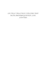 ATI TEAS 7 PRACTICE | UPDATED TEST BANK 2023/2024| QUESTION AND ANSWERS