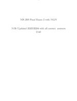 NR 293 Final Exam 2 with NGN N/B: Updated 2023/2024 with all correct answers (A+)