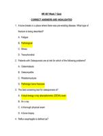 NR 507 Week 7 Quiz CORRECT ANSWERS ARE HIGHLIGHTED