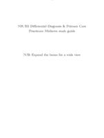 NR 511 Differential Diagnosis & Primary Care Practicum Midterm study guide