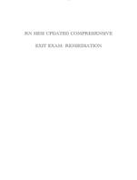 RN HESI UPDATED COMPREHENSIVE EXIT EXAM- REMIEDIATION