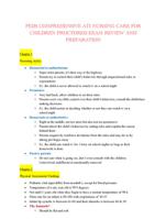 PEDS COMPREHENSIVE ATI NURSING CARE OF CHILDREN PROCTORED EXAM REVIEW AND PREPARATION