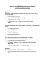 NURS 6540 Week 7 Quiz Questions and Answers (Graded A)