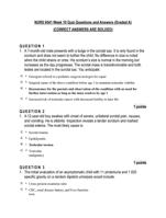 NURS 6541 Week 10 Quiz Questions and Answers (Graded A)