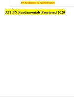 ATI PN Fundamentals Proctored 2020