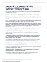 NASM FINAL EXAM WITH 100% CORRECT ANSWERS 2023