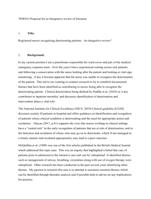 7HW015 Proposal for an Integrative review of literature