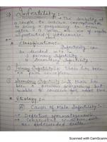 Class Notes-Exam Review and Revision Notes on INFERTILITY