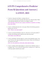 ATI PN Comprehensive Predictor Form B | Questions and Answers (2021)