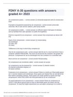 FDNY A-35 questions with answers graded A+ 2023