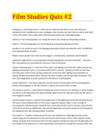 Film Studies Quiz #2 ) (Solved Questions 100% VERIFIED QUESTIONS AND ANSWERS